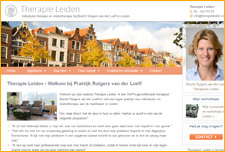 Website van Therapie Leiden